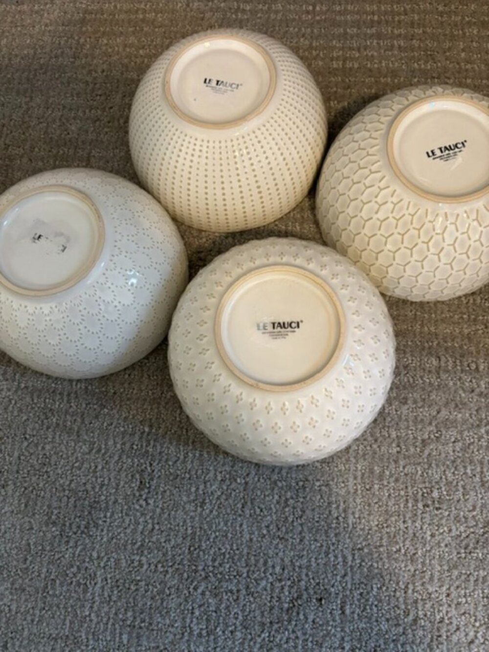Set of 4 LE Tauci Bowls